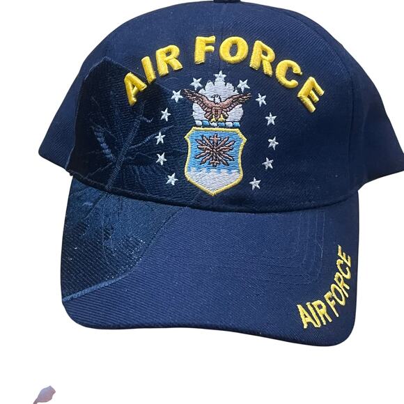 Title Unknown Other - US Air Force Embroidered Eagle Dad Hat Military Veteran Patriotic Adjustable
